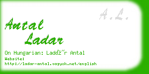antal ladar business card